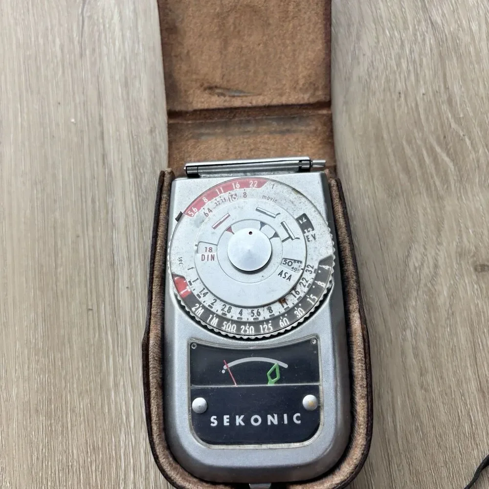 Vintage SEKONIC Light Meter Analog Photography L-28 EV ASA Film Made Japan